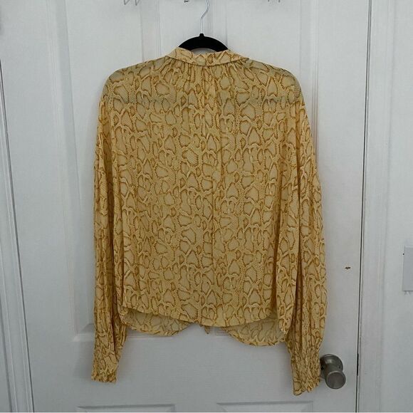 Faithfull the Brand Y2K Boho Chic Snake Print Top Sz 8 - Picture 6 of 6
